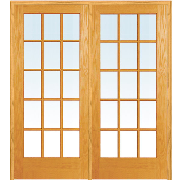 Verona Home Design Glass French Doors with Installation Hardware Kit